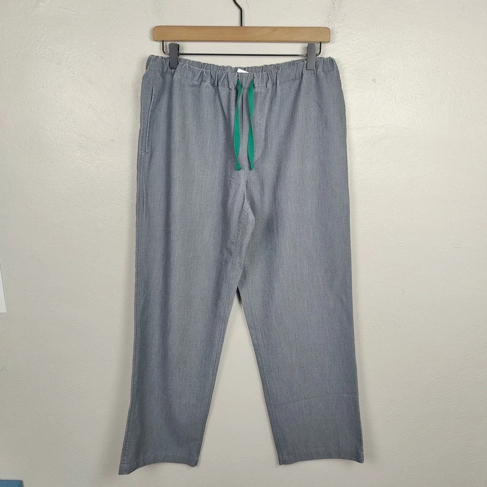 Figs Pisco Basic Scrub Pants Mens Small Gray Heather Straight Leg Medical Dental